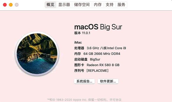 CPU I9-9900K-技嘉Z390-AMD580-BigSur插图 CPU I9-9900K-技嘉Z390-AMD580-BigSur插图