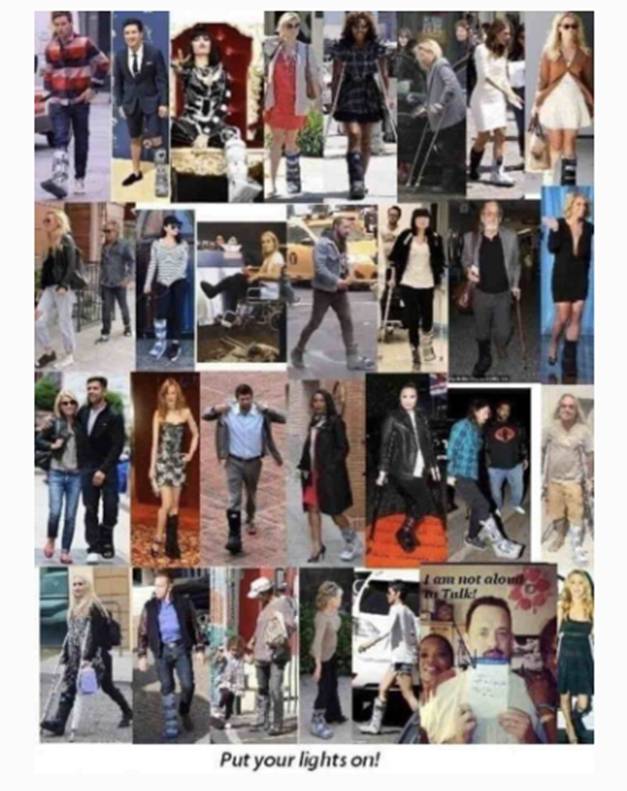 celebrities with monitor on their ankles脚踝上戴着监视器的名人 人类的大规模觉醒与新地球的建立