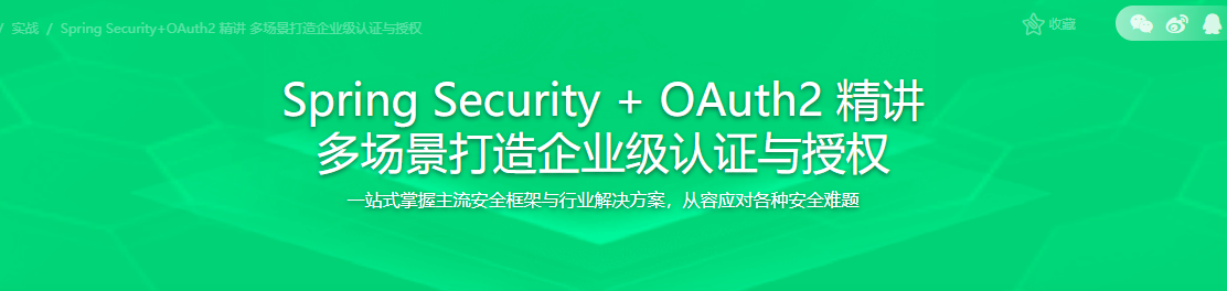Spring Security + OAuth2 精讲 多场景打造企业级认证与授权-记得吗博客