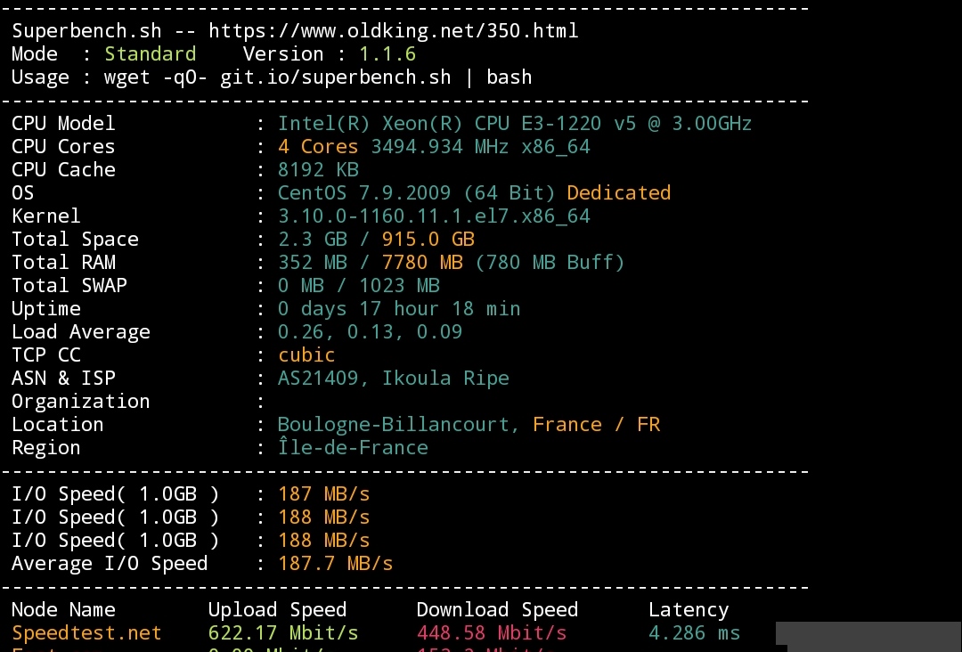 图片[3]-Ikoula Agile S 独立服务器测评 - 星际博客-星际博客