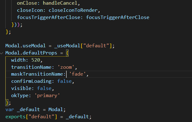 Modal can't close and the animation don't work · Issue #29699 · ant ...